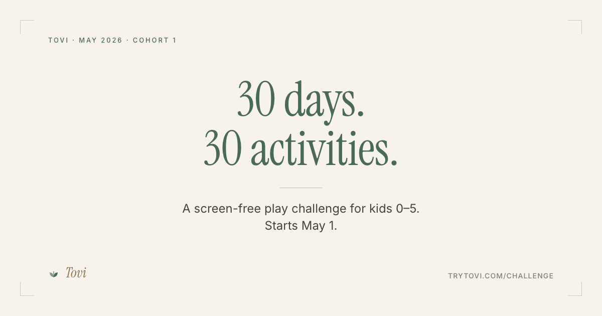 Preview of the Tovi 30-day challenge calendar